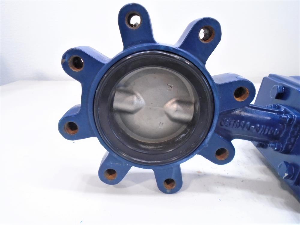 Amri 4" 150# Lined Butterfly Valve, Cast Iron 3G6K6XC w/Actuator CA-SR105-10-F/C